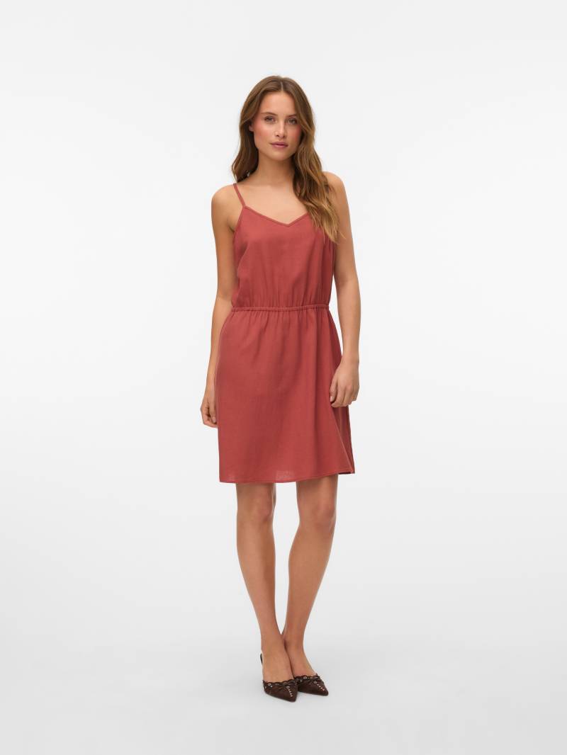 Vero Moda Trägerkleid "VMMYMILO SINGLET SHORT DRESS WVN GA" Sommerkleid, mit Leinen von Vero Moda