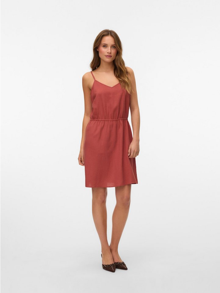 Vero Moda Trägerkleid VMMYMILO SINGLET SHORT DRESS WVN GA Sommerkleid, mit Leinen von Vero Moda