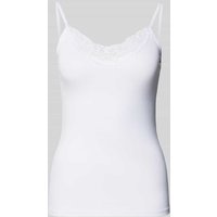Vero Moda Trägertop mit Spitzenbesatz Modell 'INGE' in Weiss, Größe XS Vero Moda Trägertop mit Spitzenbesatz Modell 'INGE' in Weiss, Größe XS von Vero Moda