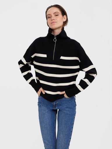 Vero Moda Troyer VMSABA STRIPE LS HIGHNECK BLOUSE GA NOOS Vero Moda Troyer VMSABA STRIPE LS HIGHNECK BLOUSE GA NOOS von Vero Moda