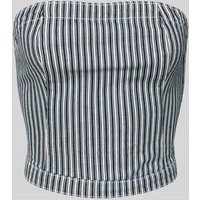 Vero Moda Tube Top mit Streifenmuster Modell 'VMZIVA' in Jeansblau, Größe M von Vero Moda