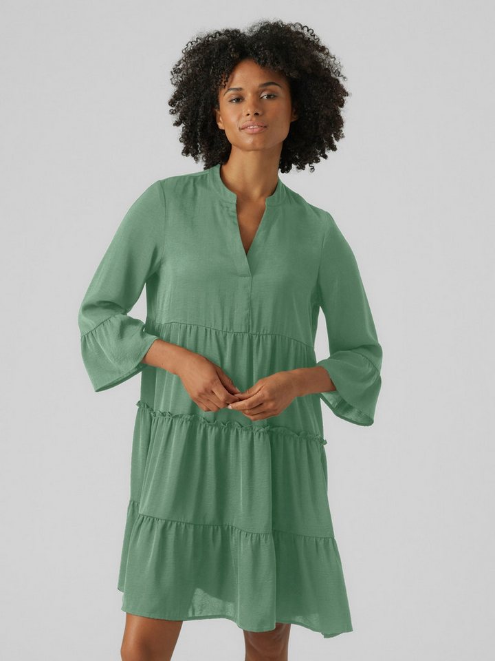 Vero Moda Tunikakleid VMKATRINE 3/4 SHORT DRESS WVN NOOS Sommerkleid, mit Volant von Vero Moda