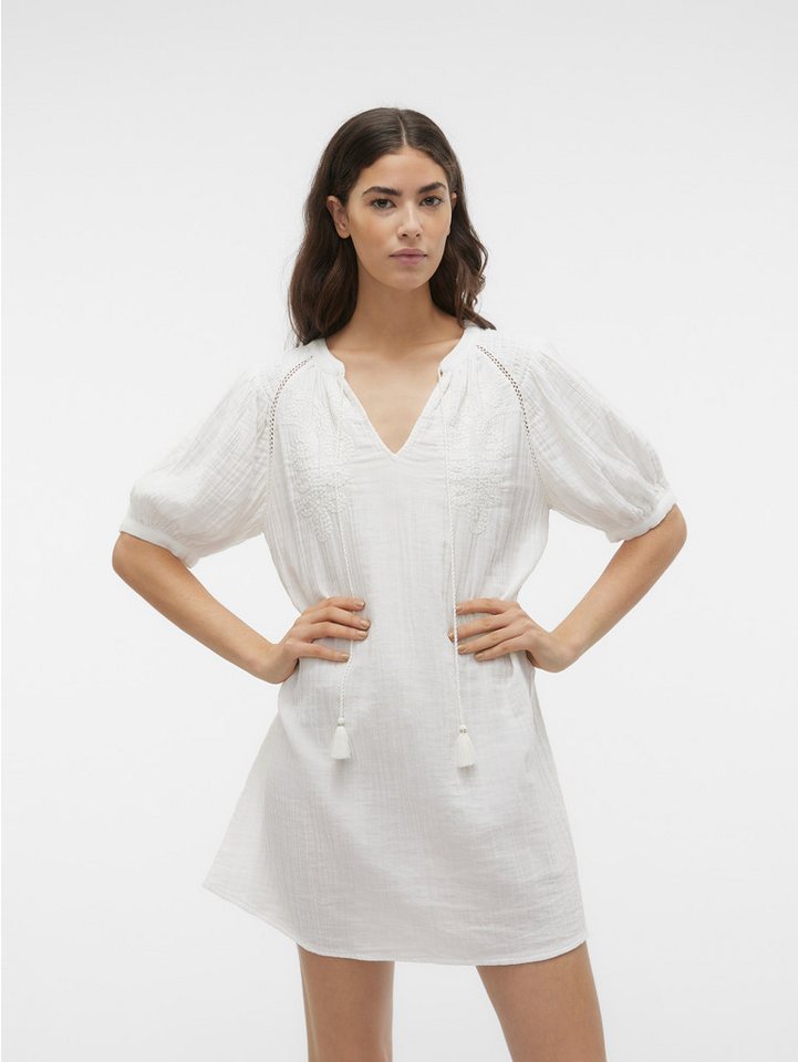 Vero Moda Tunikakleid VMKISY 2/4 SLEEVE TUNIC WVN BTQ Sommerkleid von Vero Moda