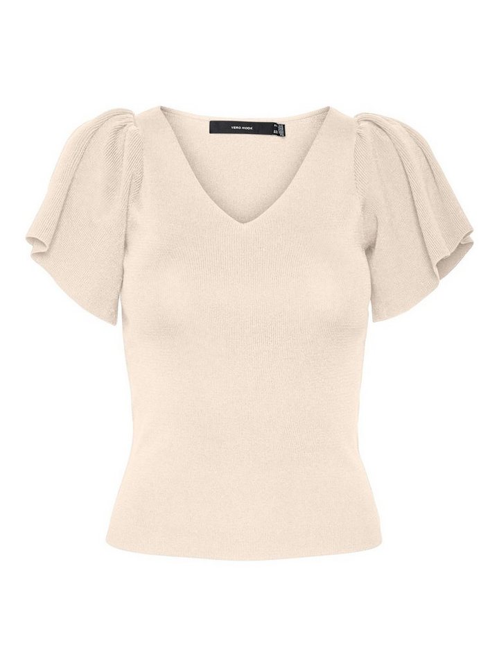 Vero Moda V-Ausschnitt-Pullover Ginny (1-tlg) Drapiert/gerafft von Vero Moda