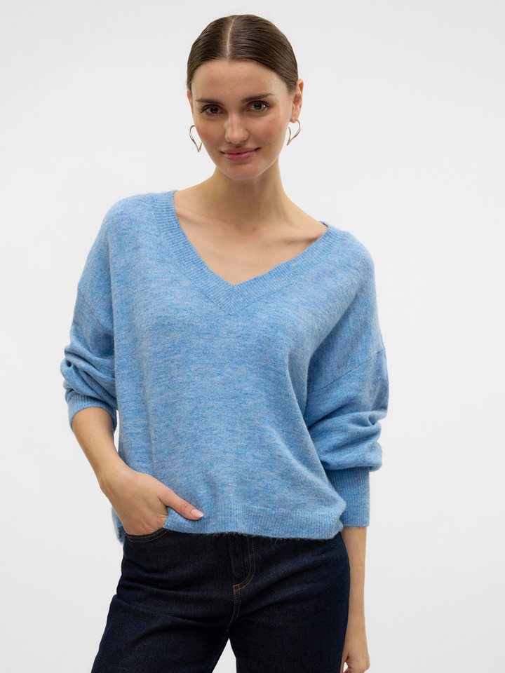 Vero Moda V-Ausschnitt-Pullover VMJUPITER LS V-NECK PULLOVER BF von Vero Moda