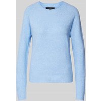 Vero Moda Weicher Langarm Pullover mit Rundhalsausschnitt Modell 'DOFFY' in Hellblau, Größe M von Vero Moda