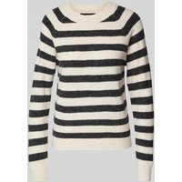 Vero Moda Weicher Langarm Pullover mit Rundhalsausschnitt Modell 'DOFFY' in Offwhite, Größe L von Vero Moda