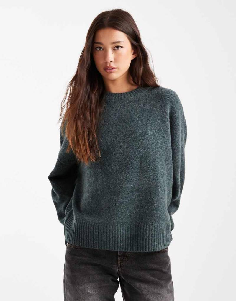 Vero Moda - Weicher Pullover in Balsamgrün mit O-Ausschnitt von Vero Moda