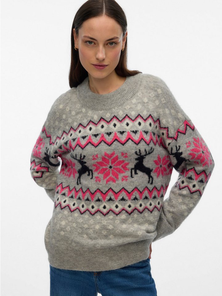 Vero Moda Weihnachtspullover VMSANTANORDIC LS O-NECK PULLOVER XMAS von Vero Moda