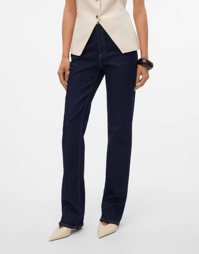 Vero Moda - Wide-Fit-Jeans aus Denim in Dunkelblau von Vero Moda