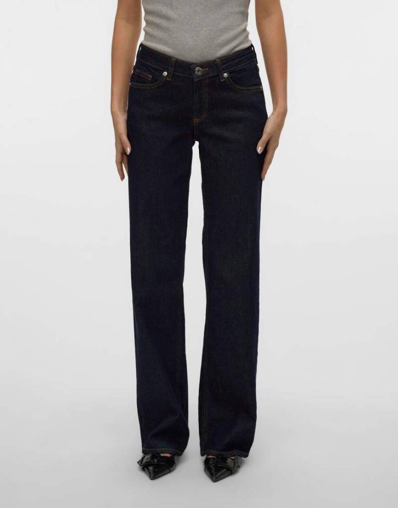 Vero Moda - Wide-Fit-Jeans aus Denim in Dunkelblau von Vero Moda
