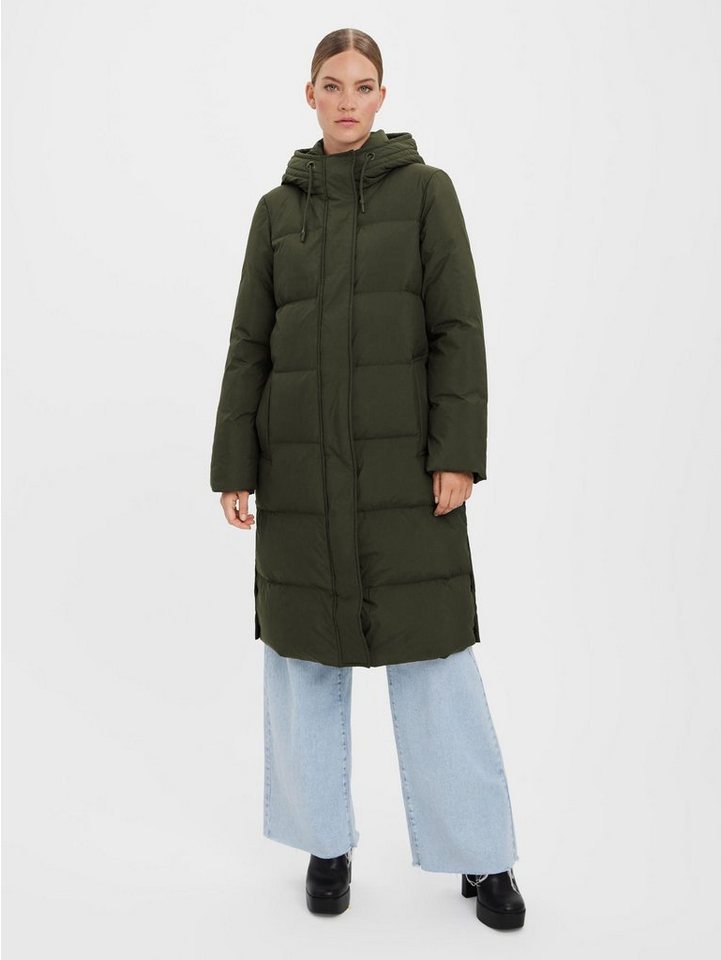 Vero Moda Winterjacke Lange Puffer Jacke Winter Mantel Stepp Parka VMERICAHOLLY 4631 in Dunkelgrün von Vero Moda