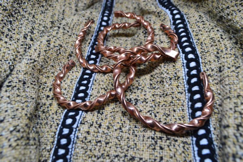 Kupfer Gedrehtes Armband - Handgemachter Gedrehter Armring von VeroHandcrafted