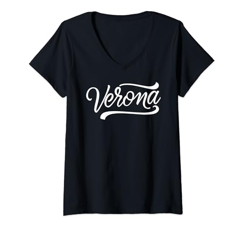 Damen Verona T-Shirt mit V-Ausschnitt von Verona Geschenk