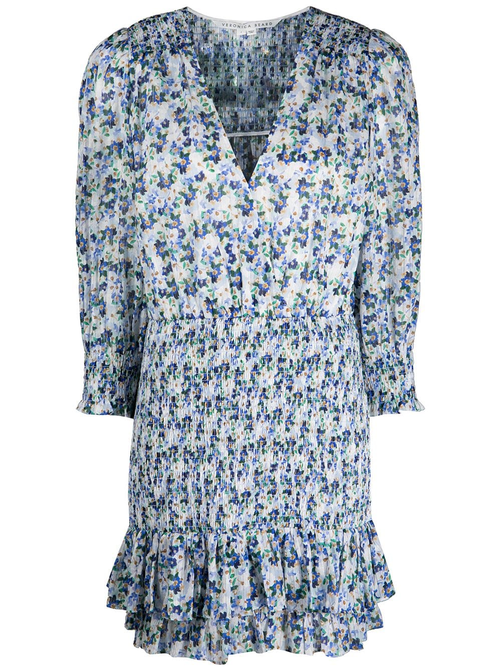 Veronica Beard Darrah Minikleid mit blumigem Print - Blau von Veronica Beard