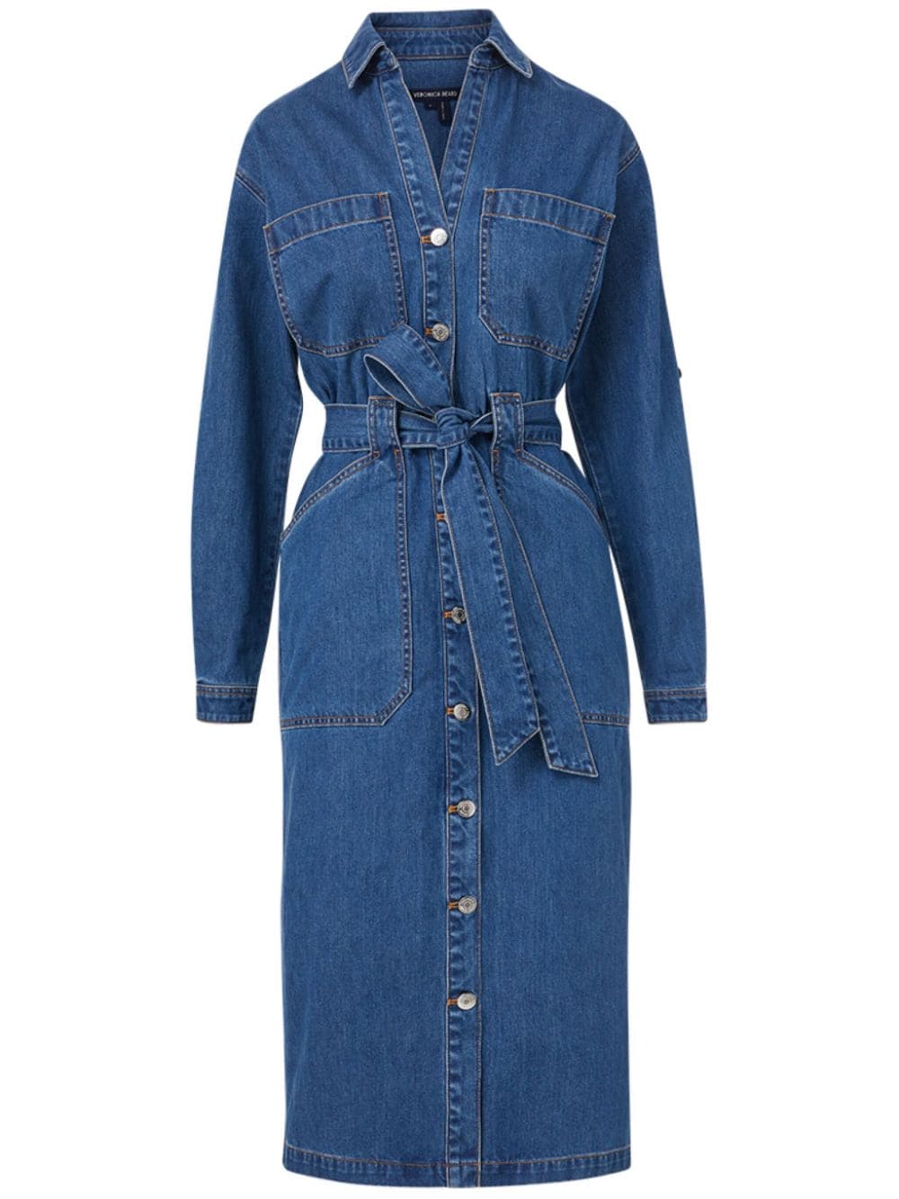 Veronica Beard Evelyn Chambray-Kleid - Blau von Veronica Beard