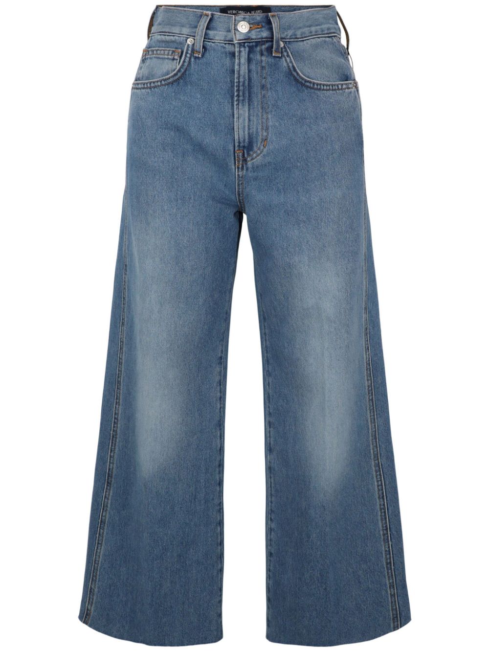 Veronica Beard Hoch geschnittene Cropped-Jeans - Blau von Veronica Beard