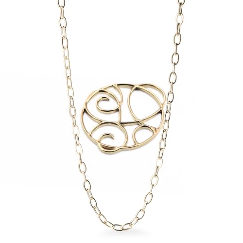 Veronika Rochester Limitierte Halskette mit Schmetterling aus 18K Gelbgold vergoldetes Silber Metamorphosis (45-50 cm Rochester Kette) von Veronika Rochester