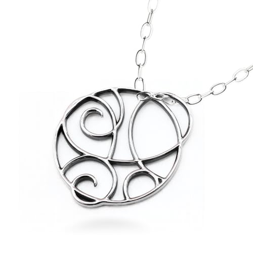 Veronika Rochester Limitierte Halskette mit Schmetterling aus 925 Oxidiertem Silber Metamorphosis (45-50 cm Rochester Kette) von Veronika Rochester