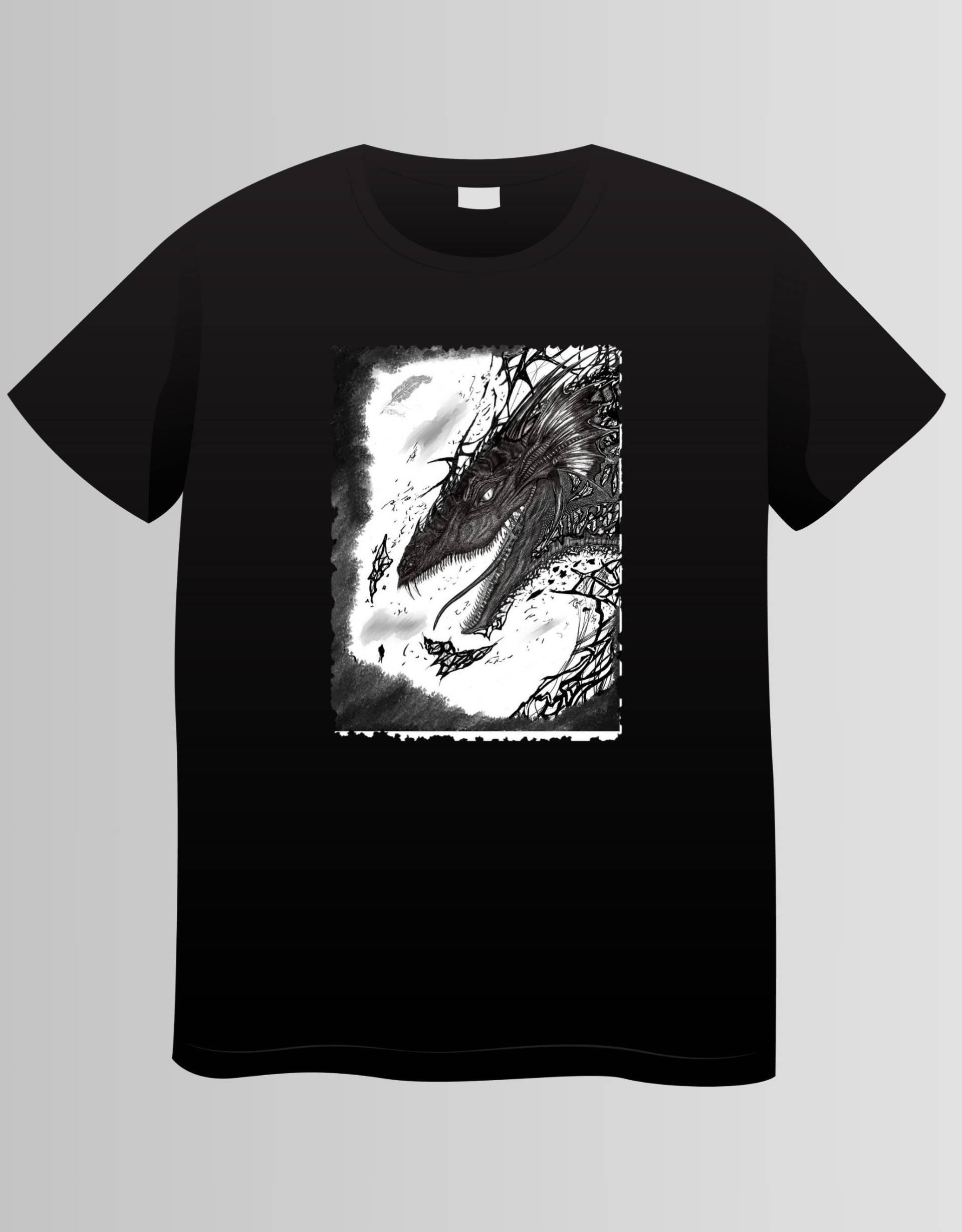 Exklusives T-Shirt Von Dark Scripter Motiv "Großer Drachen" von VeronikasGeschenke