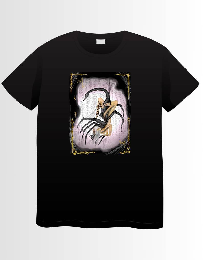 Exklusives T-Shirt Von Dark Scripter Motiv "Skorpion Frau" von VeronikasGeschenke