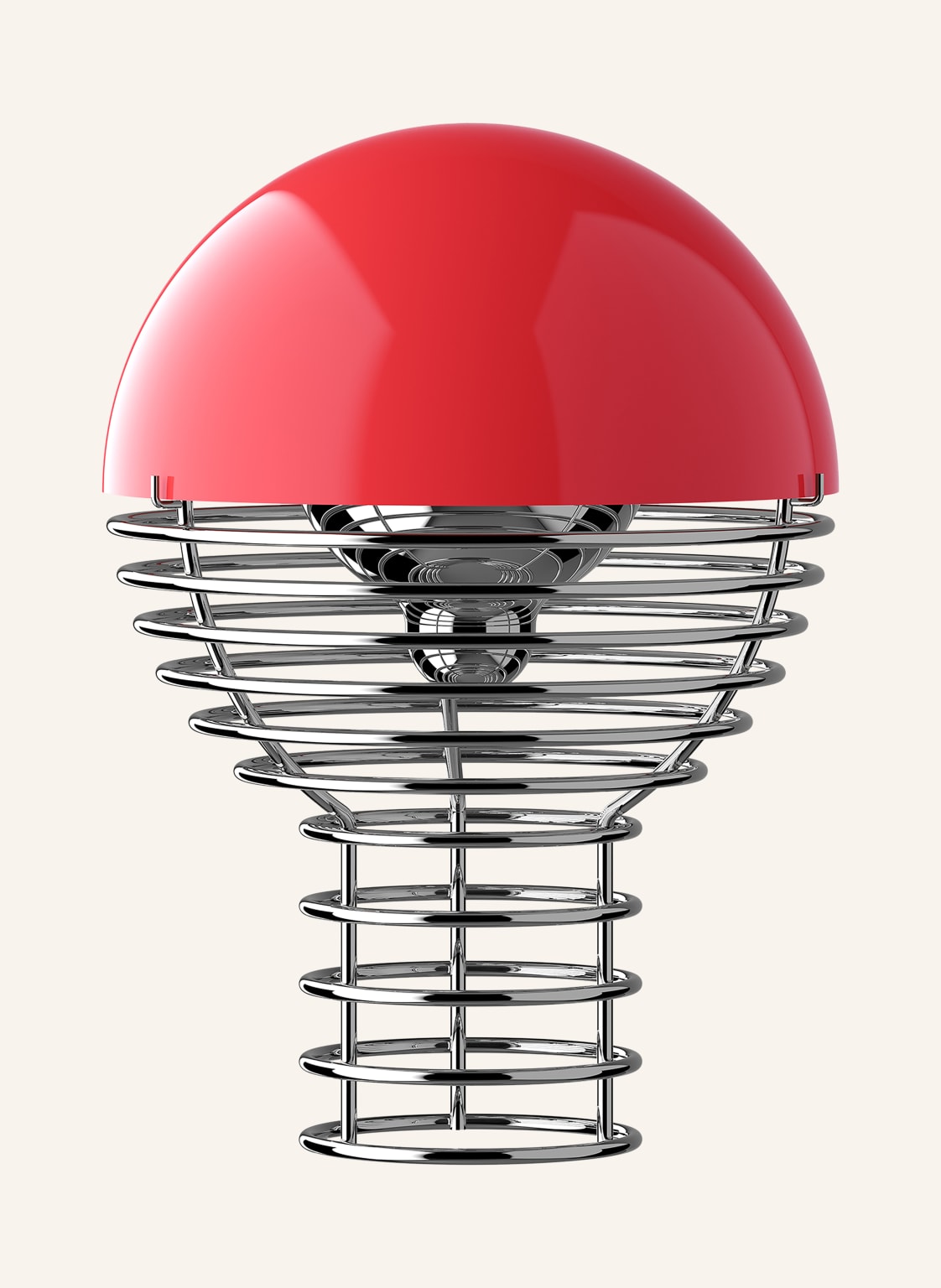 Verpan Tischleuchte Wire rot von Verpan