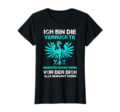 Niederösterreich T-Shirt mit Wappen & Adler Damen Kinder T-Shirt Niederösterreich T-Shirt mit Wappen & Adler Damen Kinder T-Shirt von Verrückte Niederösterreicher