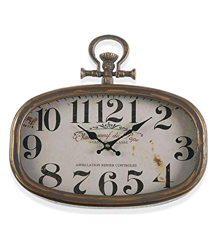 Versa Reloj de Pared Chateau Metal (35 x 6 x 32,5 cm) Uhr, Metall, Multicoloured, No aplica von Versa