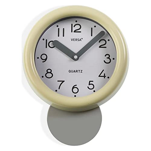 Versa Reloj de Pared Plástico (5 x 26,5 x 19,5 cm) Uhr, Multicoloured, No aplica von Versa