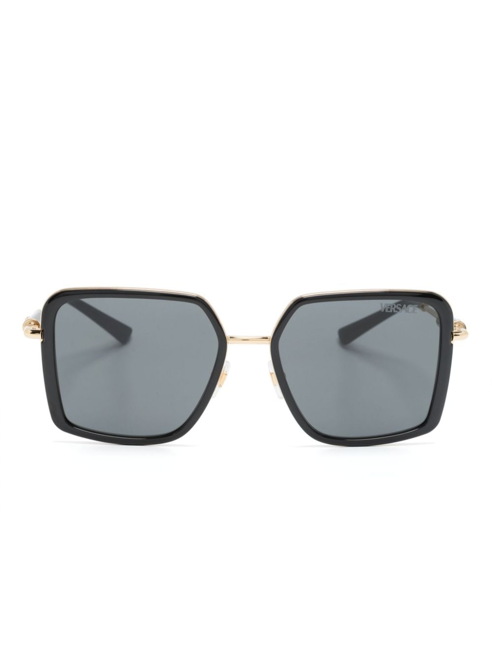 Versace Eyewear Brille mit eckigem Gestell - Schwarz von Versace Eyewear