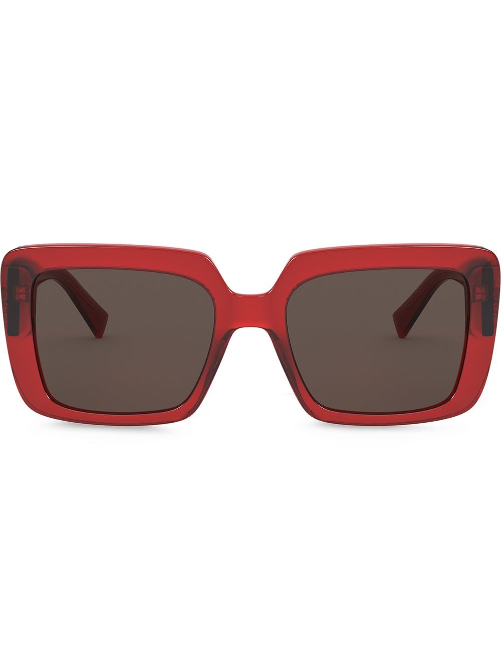 Versace Eyewear Eckige Sonnenbrille - Rot von Versace Eyewear