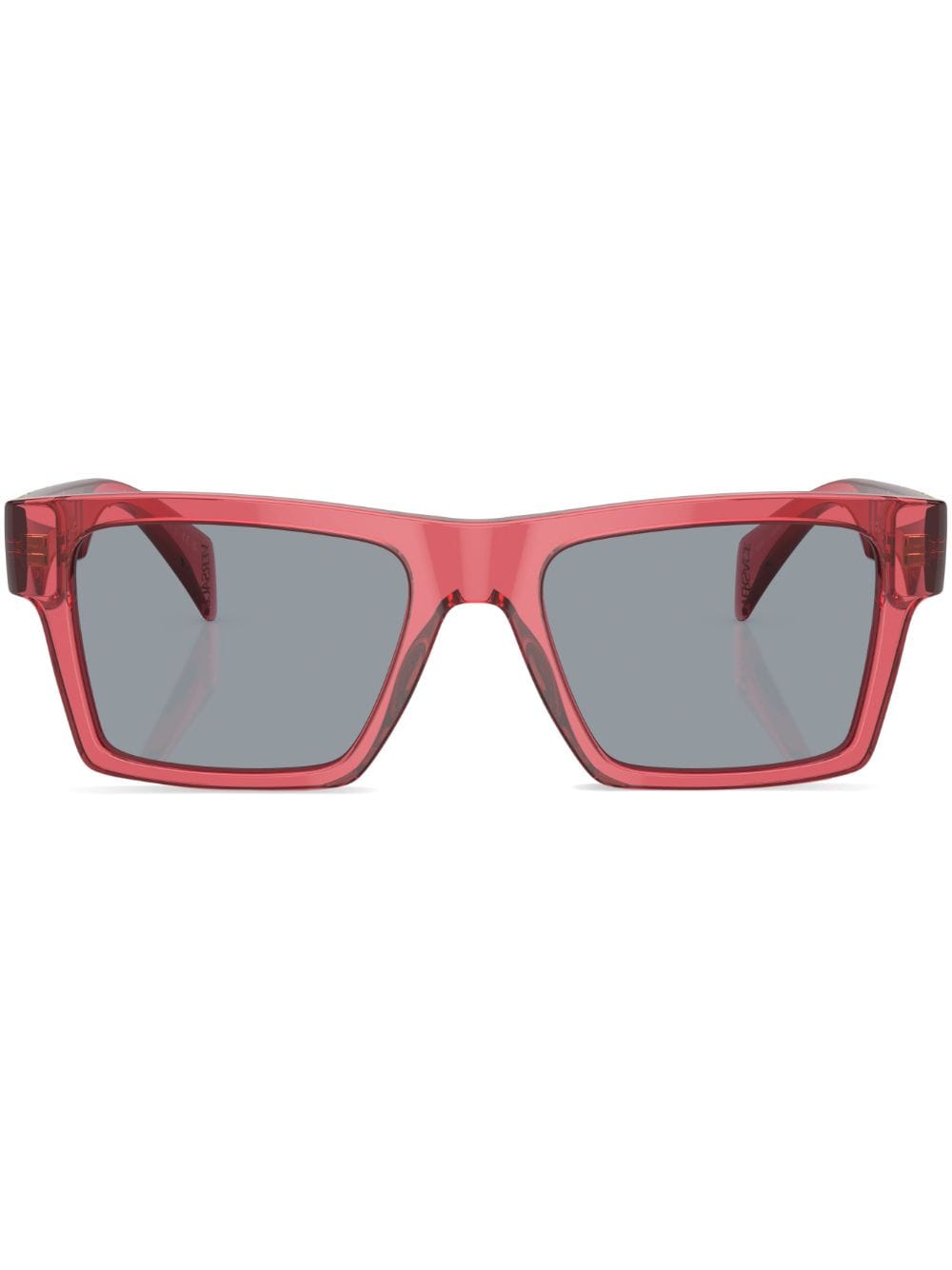 Versace Eyewear Eckige Sonnenbrille mit Logo-Schild - Rot von Versace Eyewear