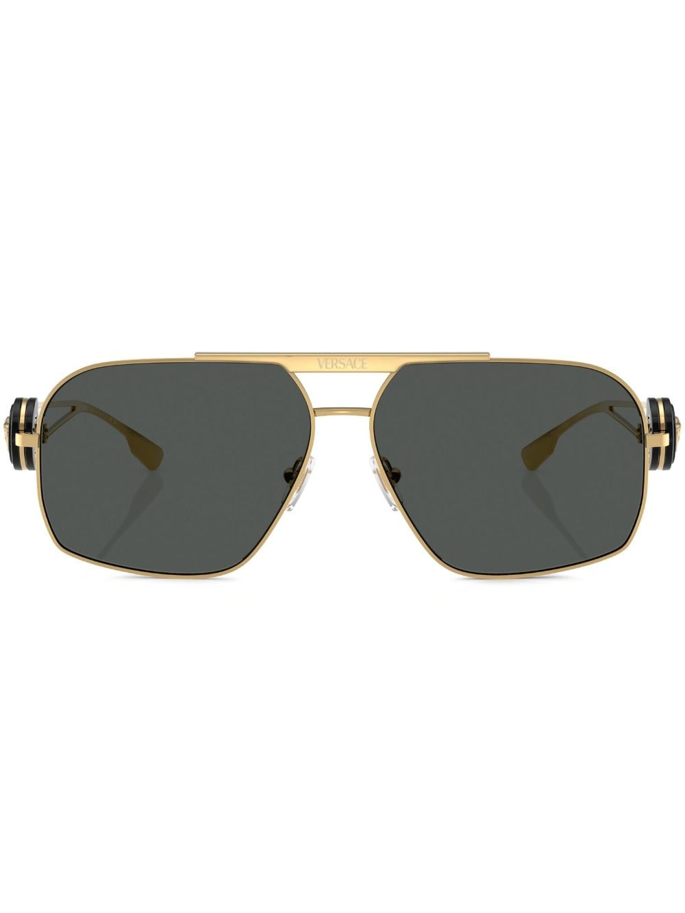 Versace Eyewear Pilotenbrille mit Medusa - Gold von Versace Eyewear