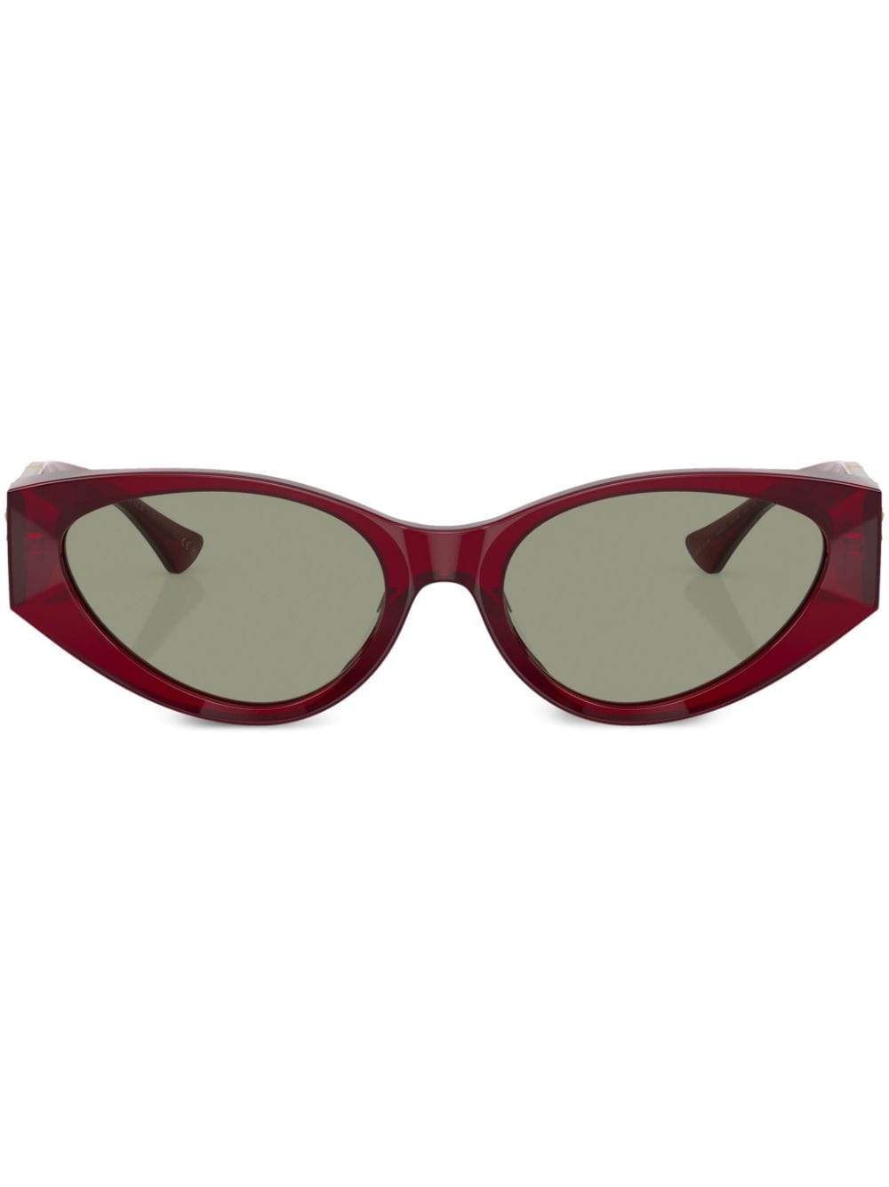 Versace Eyewear Sonnenbrille mit Cat-Eye-Gestell - Rot von Versace Eyewear