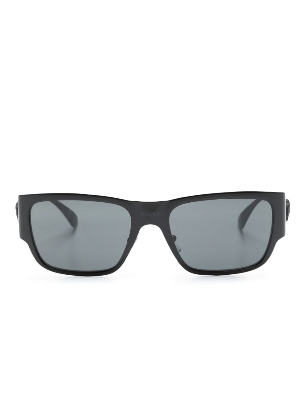Versace Eyewear Eckige Sonnenbrille mit mattem Effekt - Schwarz von Versace Eyewear