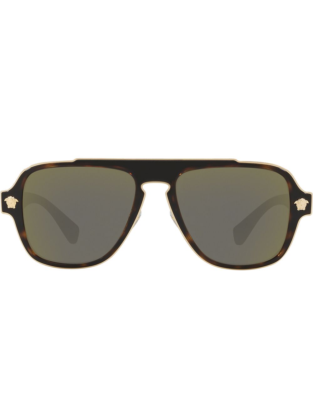 Versace Eyewear Sonnenbrille mit eckigen Gläsern - Braun von Versace Eyewear