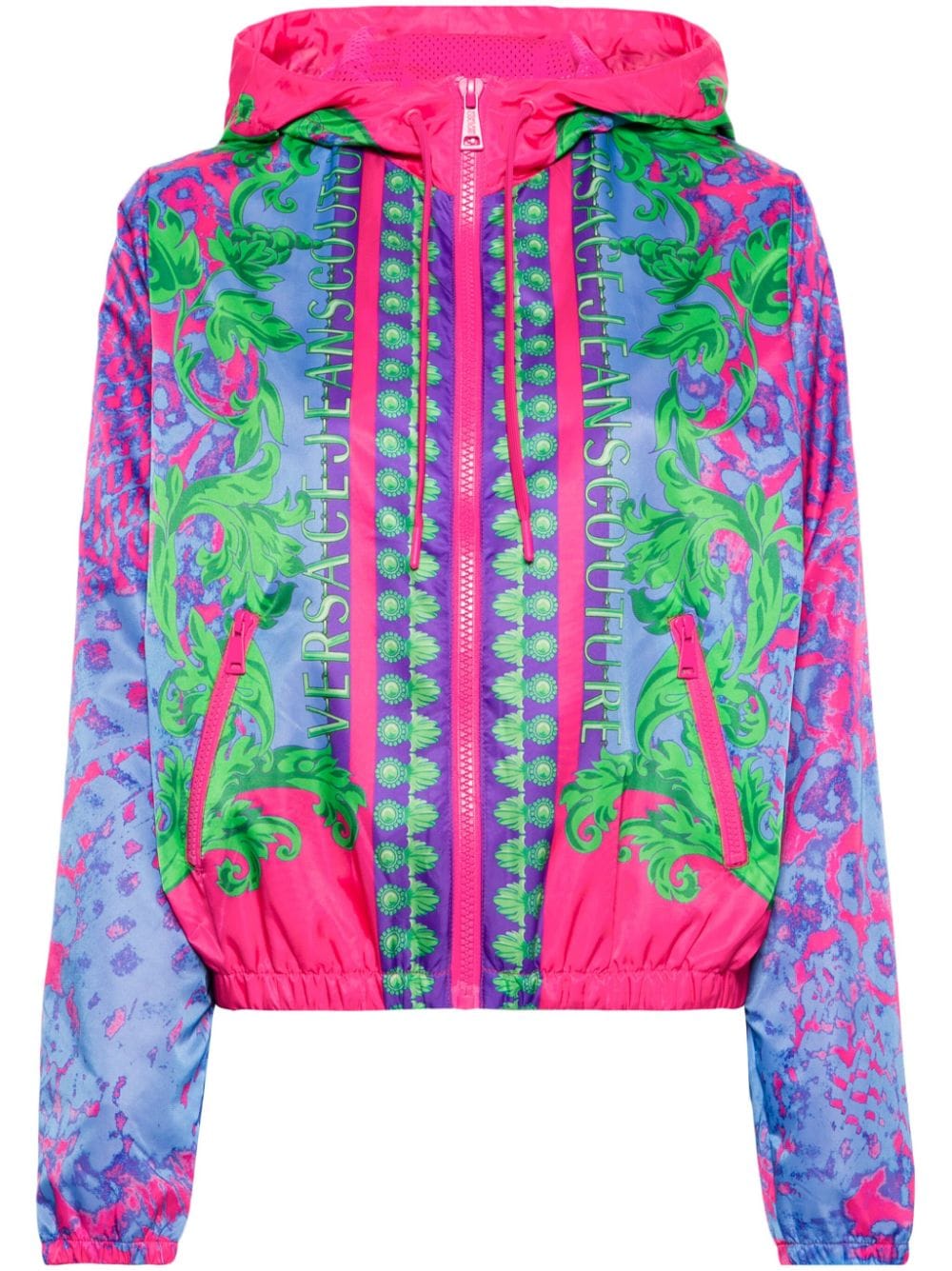 Versace Jeans Couture Windbreaker mit Animal-Print - Blau von Versace Jeans Couture