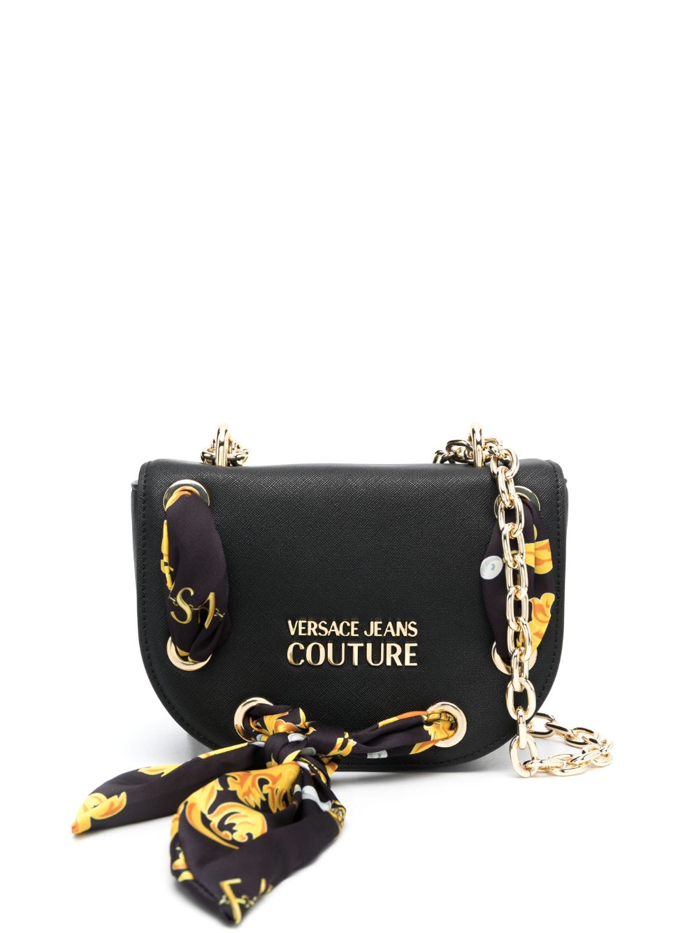 Versace Jeans Couture Schultertasche mit Barocco-Schal - Schwarz von Versace Jeans Couture