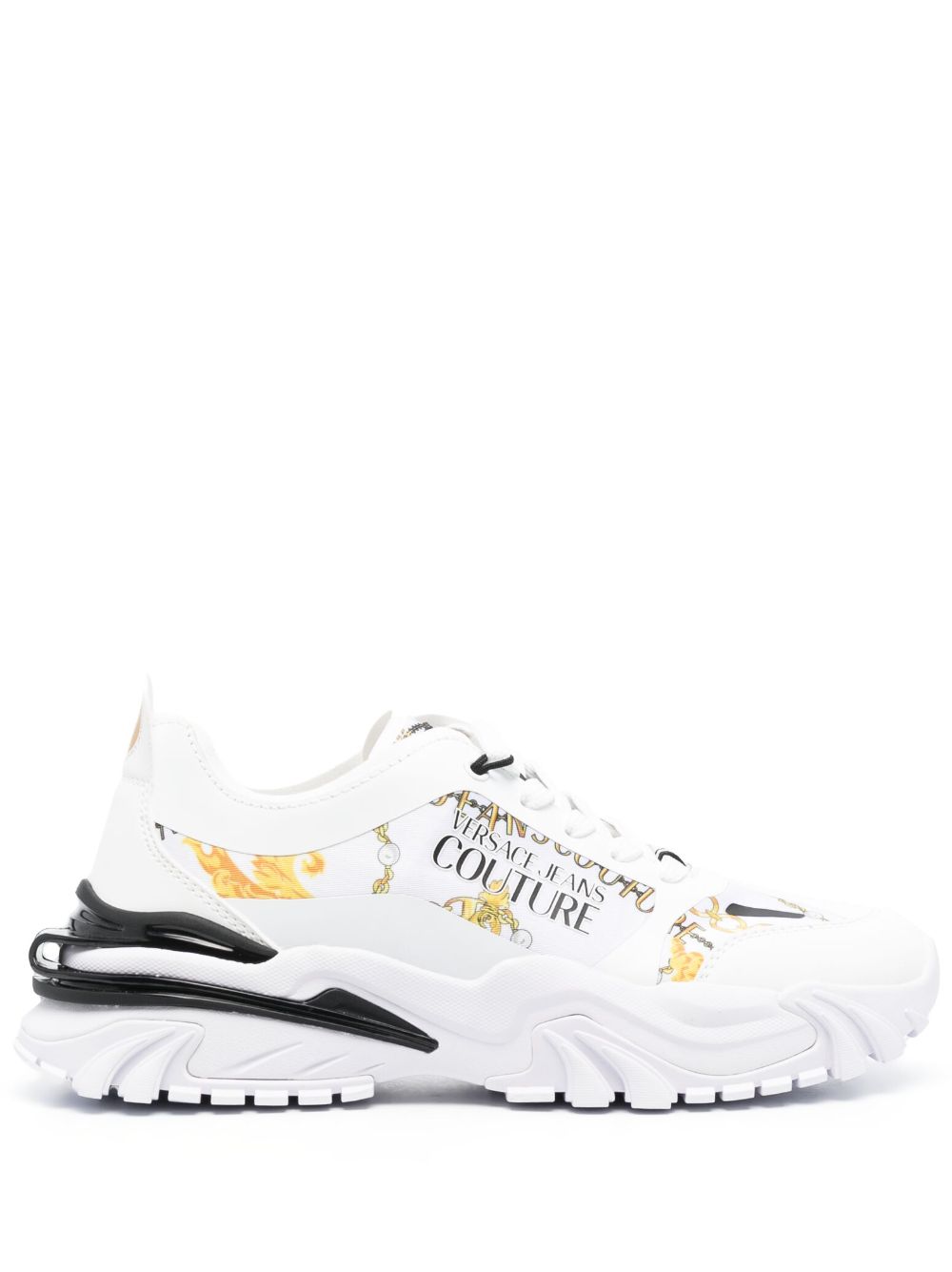 Versace Jeans Couture Sneakers mit Baroccoflage-Print - Weiß von Versace Jeans Couture