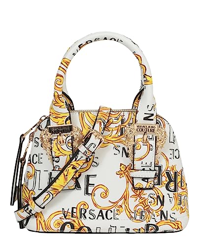 Versace Jeans Couture Barock Handtasche, Umhängetasche, Weiß-Gold von VERSACE JEANS COUTURE