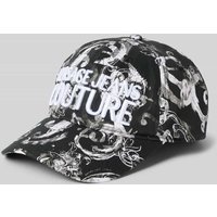 Versace Jeans Couture Basecap mit Allover-Muster in Black, Größe One Size von Versace Jeans Couture