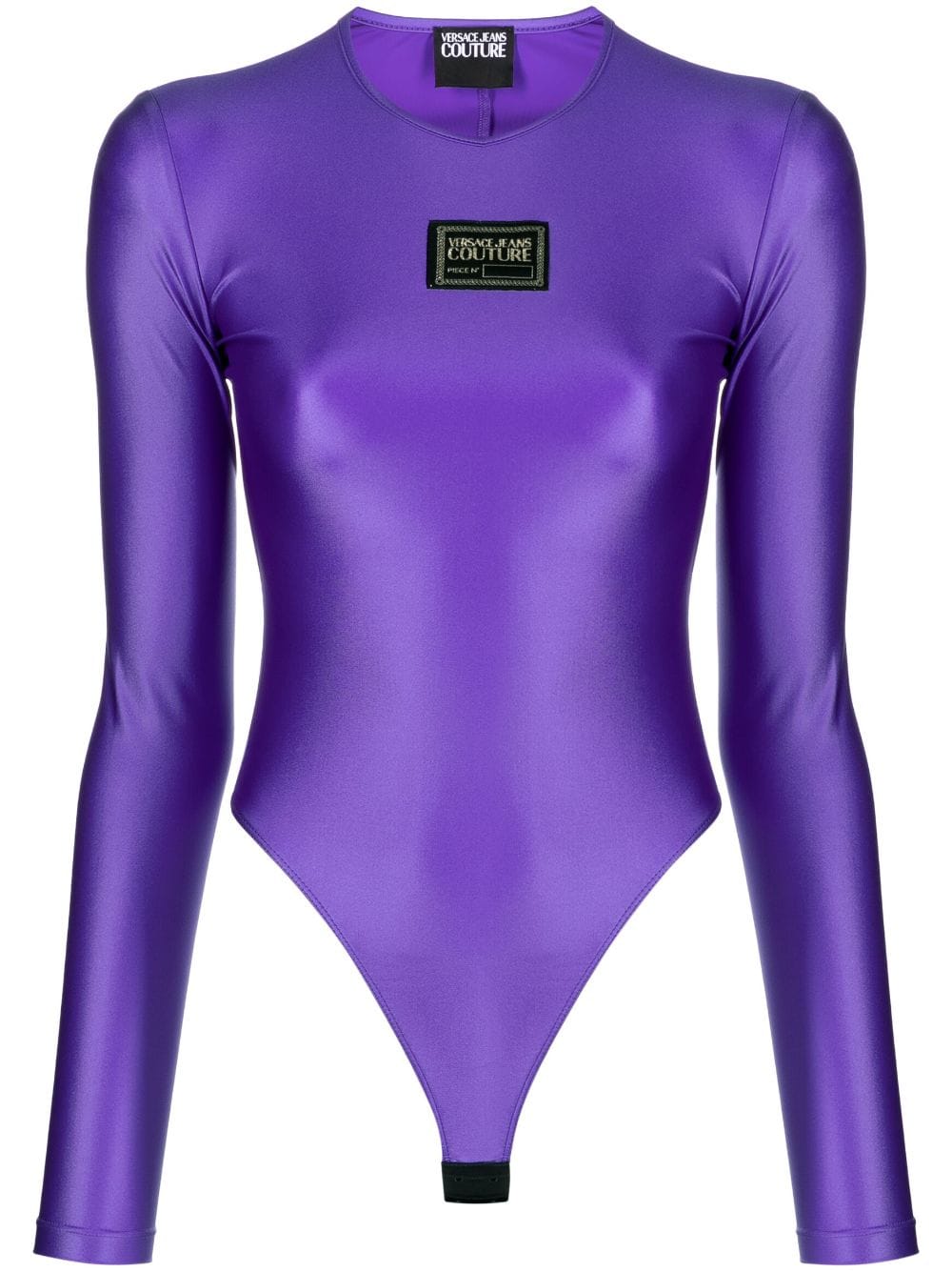 Versace Jeans Couture Body mit Logo-Patch - Violett von Versace Jeans Couture