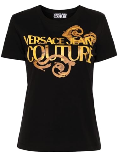 Versace Jeans Couture Damen T-Shirt Black S von VERSACE JEANS COUTURE