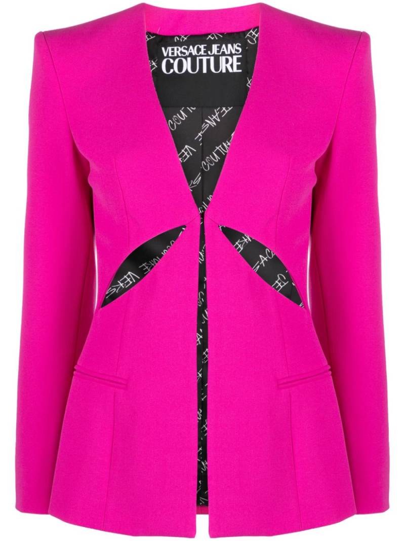 Versace Jeans Couture Einreihiger Blazer - Rosa von Versace Jeans Couture