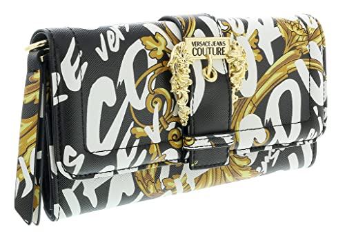 Versace Jeans Couture Geldbeutel/Clutch, Umhängetasche, Schwarz-Weiß von VERSACE JEANS COUTURE