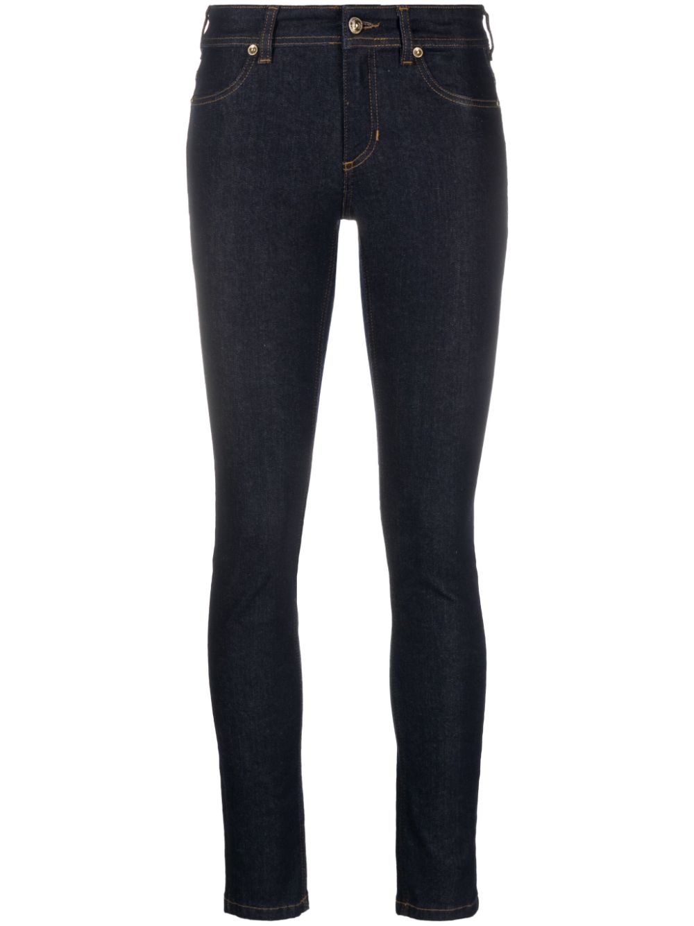 Versace Jeans Couture Halbhohe Skinny-Jeans - Blau von Versace Jeans Couture