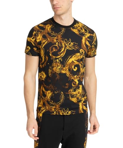 Versace Jeans Couture Herren T-Shirt Black - Multicolor XL von VERSACE JEANS COUTURE