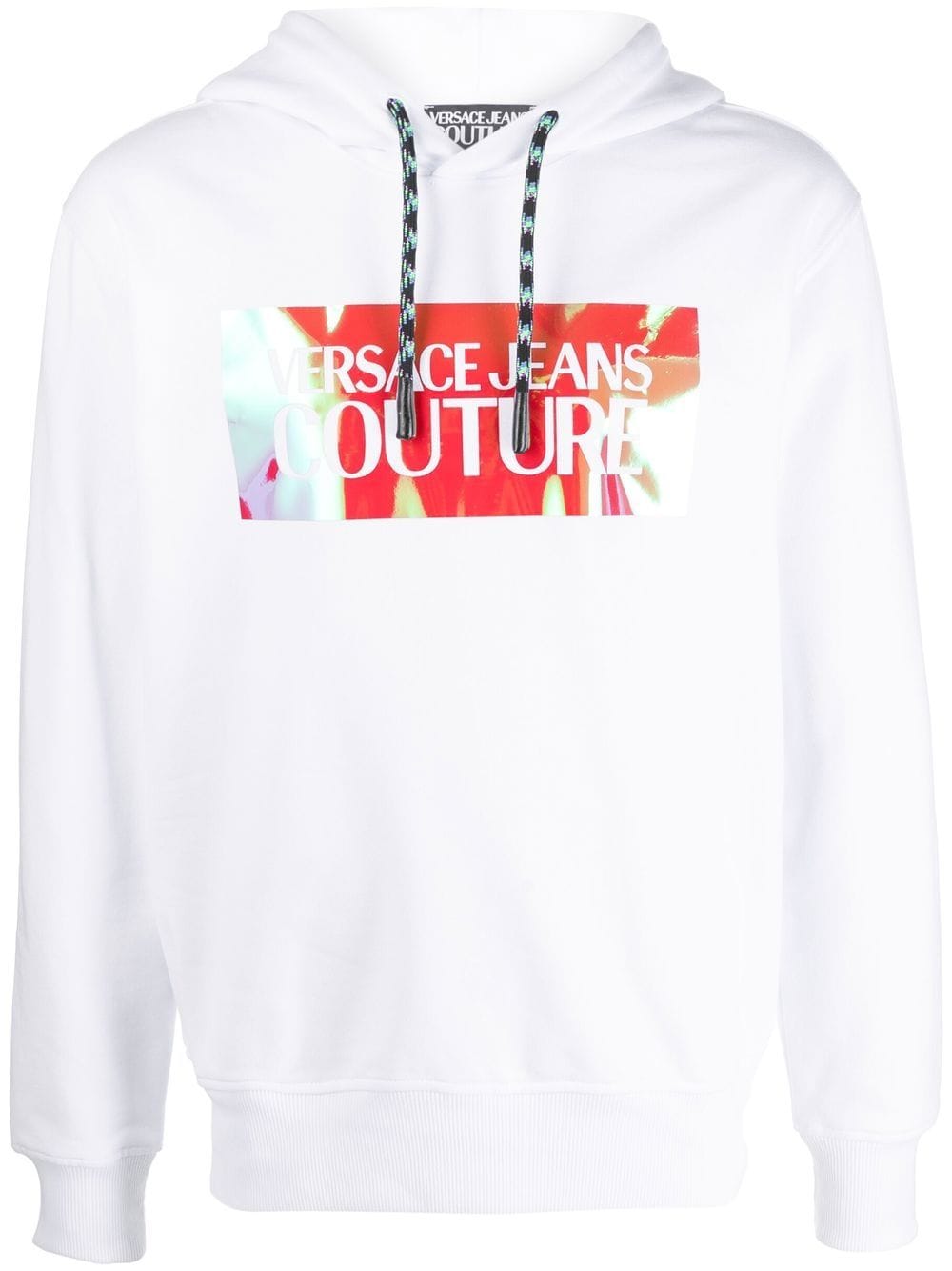 Versace Jeans Couture Hoodie mit Kordelzug - Weiß von Versace Jeans Couture