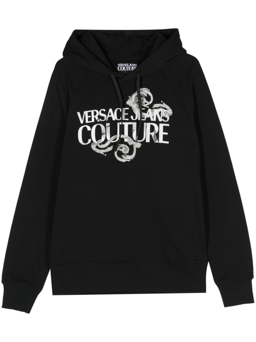 Versace Jeans Couture Hoodie mit Logo-Print - Schwarz von Versace Jeans Couture