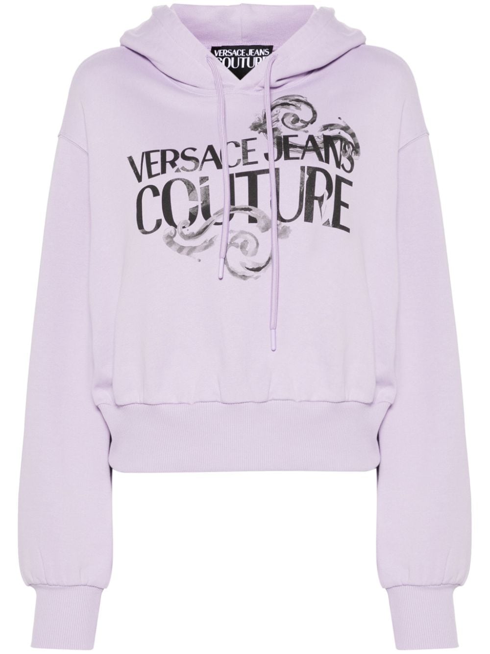 Versace Jeans Couture Hoodie mit Logo-Print - Violett von Versace Jeans Couture